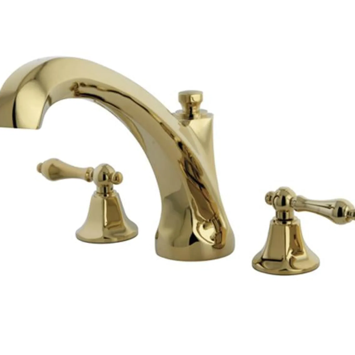 Kingston Brass Metropolitan Lever Handle Roman Tub Filler
