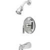 Kingston Brass Metropolitan Single Handle Tub and Shower Faucet in Polished Chrome