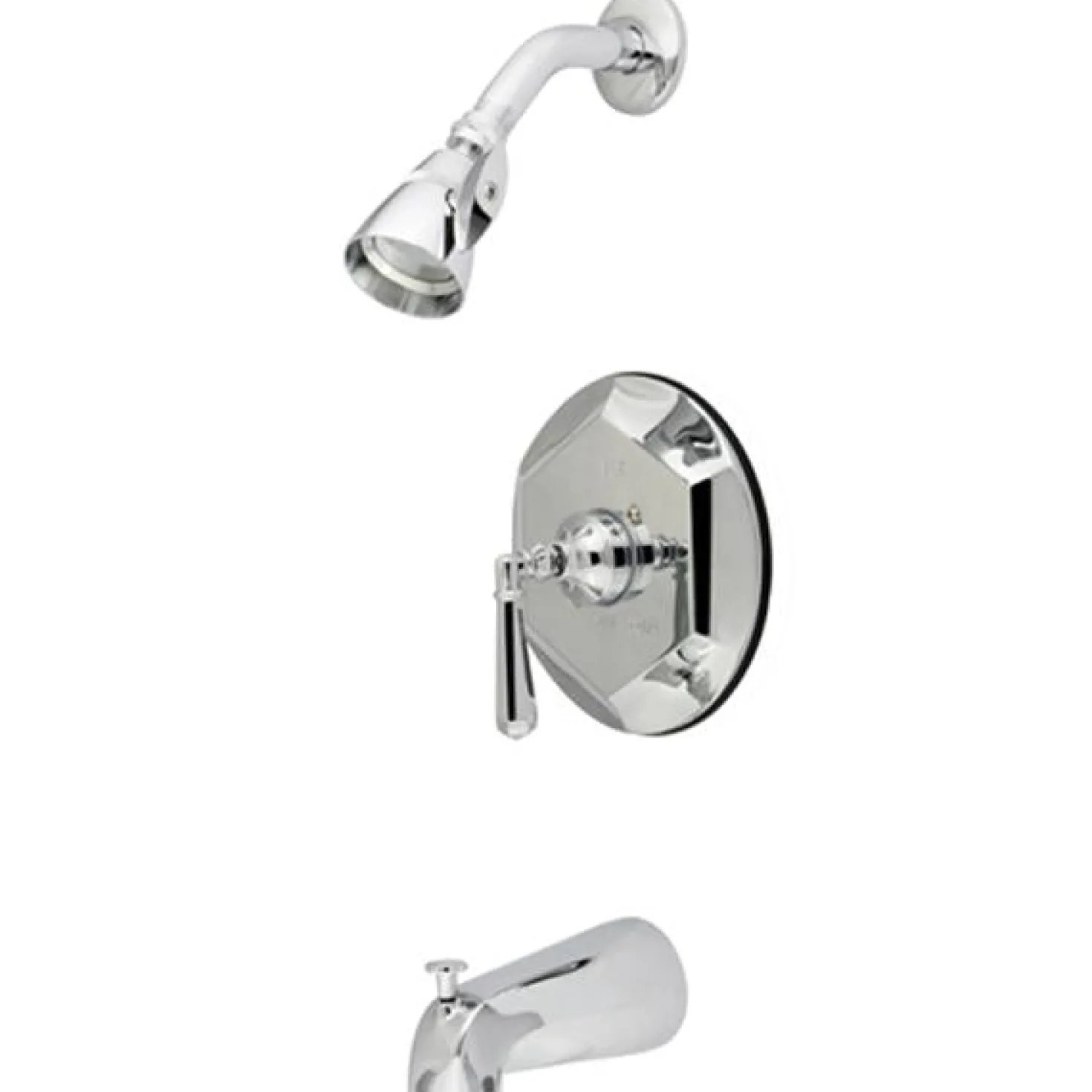 Kingston Brass Metropolitan Single Handle Tub and Shower Faucet in Polished Chrome