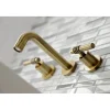 Kingston Brass Milano 2-Handle 8-Inch Wall Mount Bathroom Faucet
