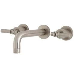 Kingston Brass Milano 2-Handle 8-Inch Wall Mount Bathroom Faucet