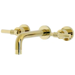 Kingston Brass Milano 2-Handle 8-Inch Wall Mount Bathroom Faucet