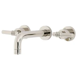 Kingston Brass Milano 2-Handle 8-Inch Wall Mount Bathroom Faucet