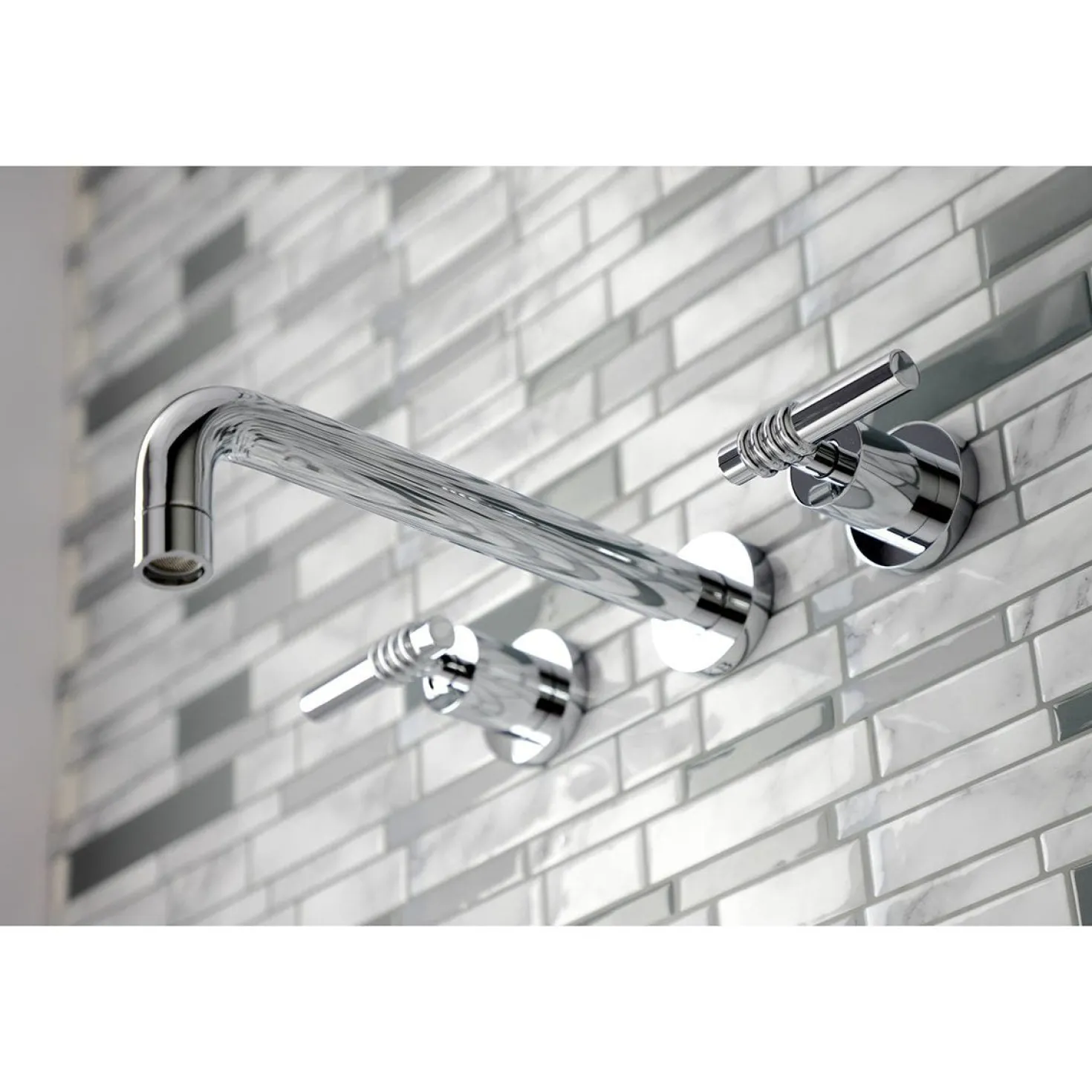 Kingston Brass Milano 2-Handle Wall Mount Tub Faucet