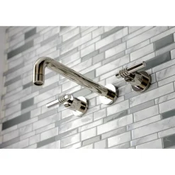 Kingston Brass Milano 2-Handle Wall Mount Roman Tub Faucet