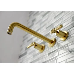 Kingston Brass Milano 2-Handle Wall Mount Roman Tub Faucet