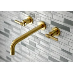 Kingston Brass Milano 2-Handle Wall Mount Roman Tub Faucet