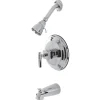 Kingston Brass Milano Wall Mount Tub and Shower Faucet