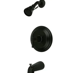 Kingston Brass Milano Wall Mount Tub and Shower Faucet