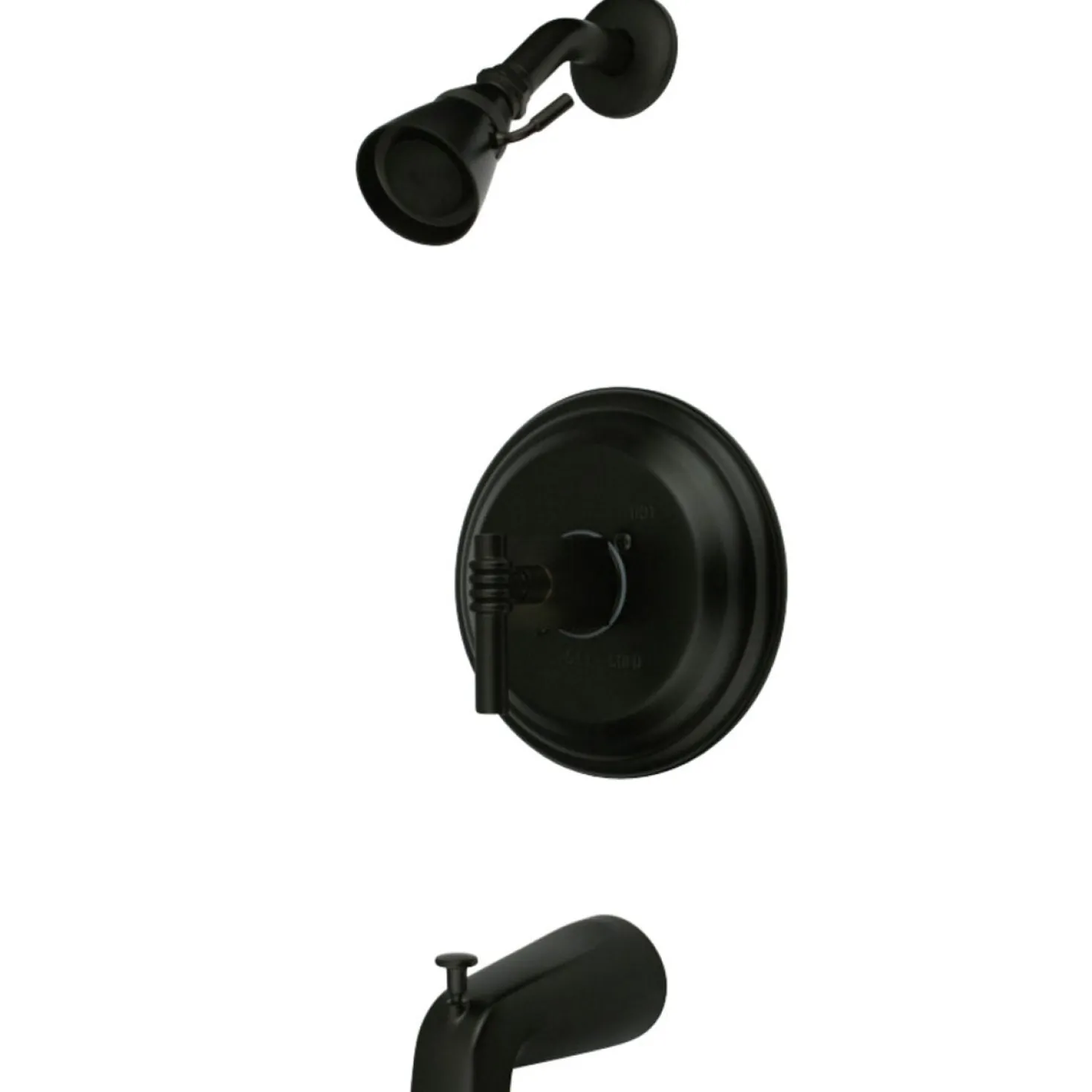 Kingston Brass Milano Wall Mount Tub and Shower Faucet