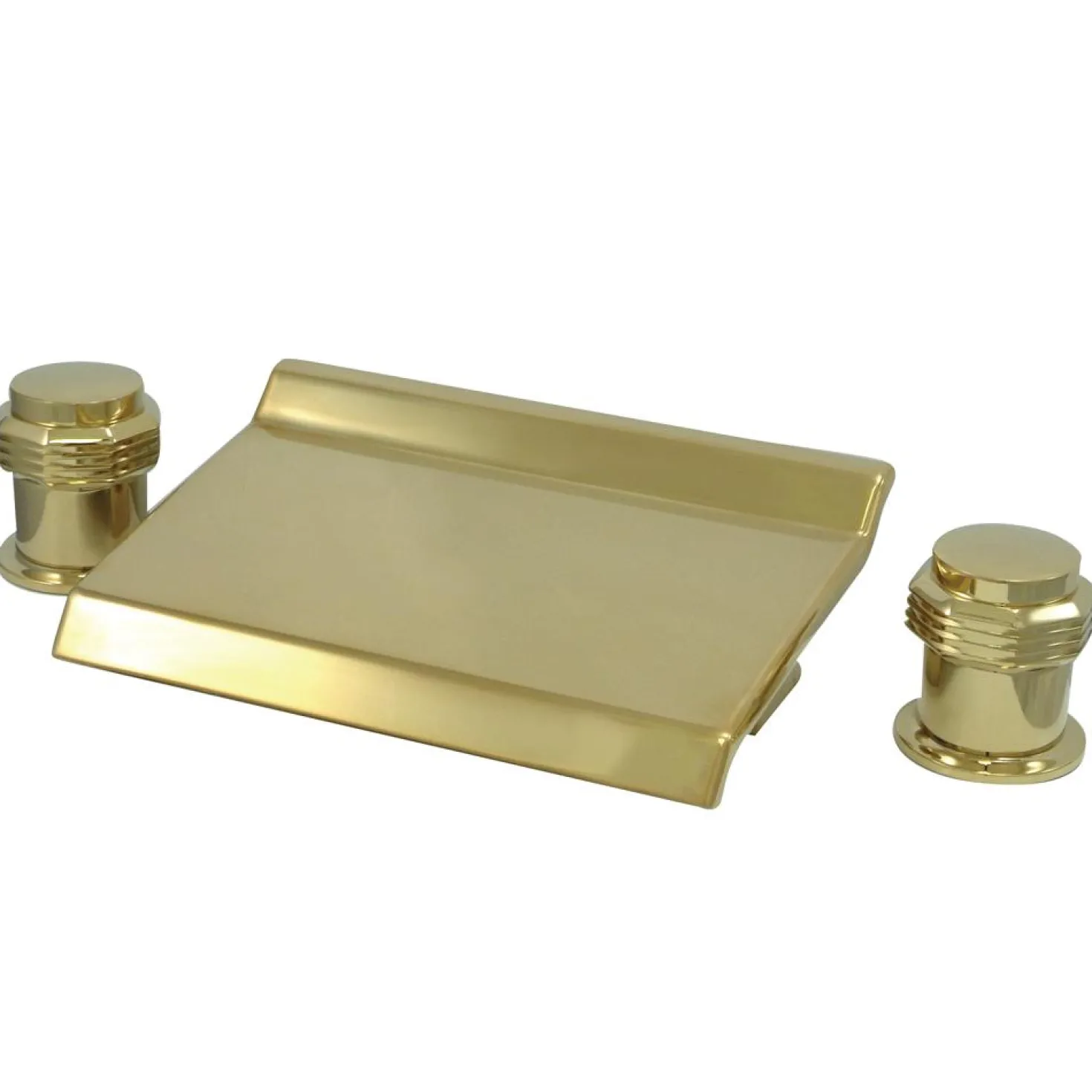Kingston Brass Milano Waterfall Roman Tub Filler