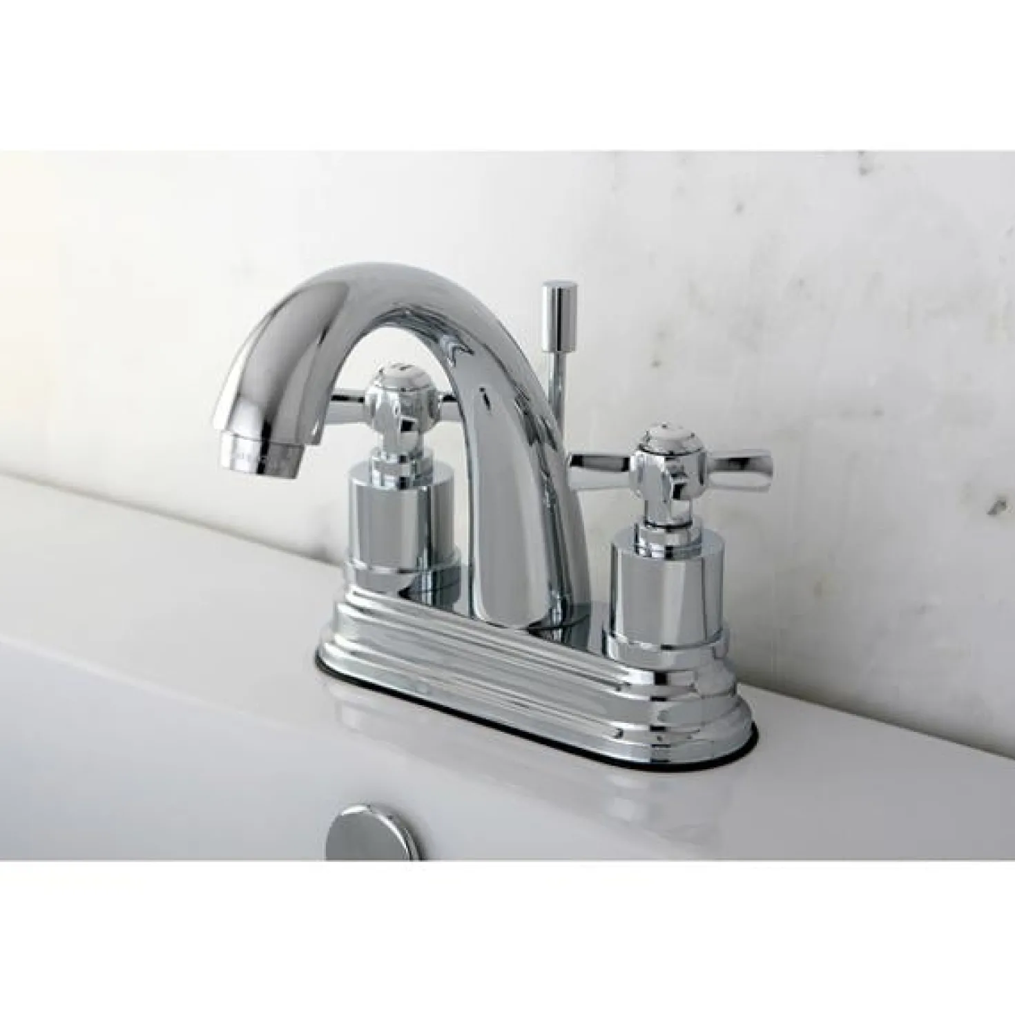 Kingston Brass Millennium 4" Centerset Solid Brass Lavatory Faucet