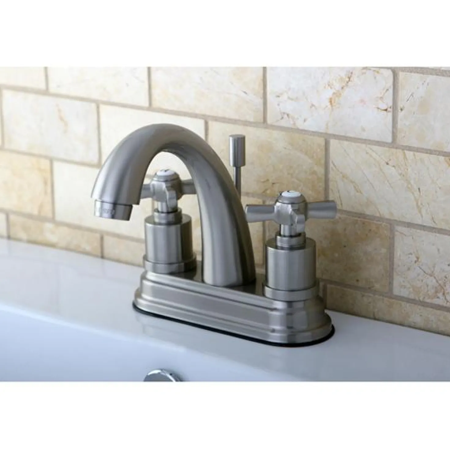 Kingston Brass Millennium 4" Centerset Solid Brass Lavatory Faucet