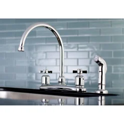 Kingston Brass Millennium Deck Mount Centerset Kitchen Faucet