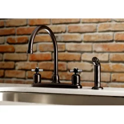 Kingston Brass Millennium Deck Mount Centerset Kitchen Faucet