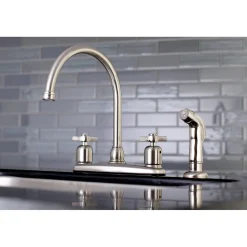Kingston Brass Millennium Deck Mount Centerset Kitchen Faucet