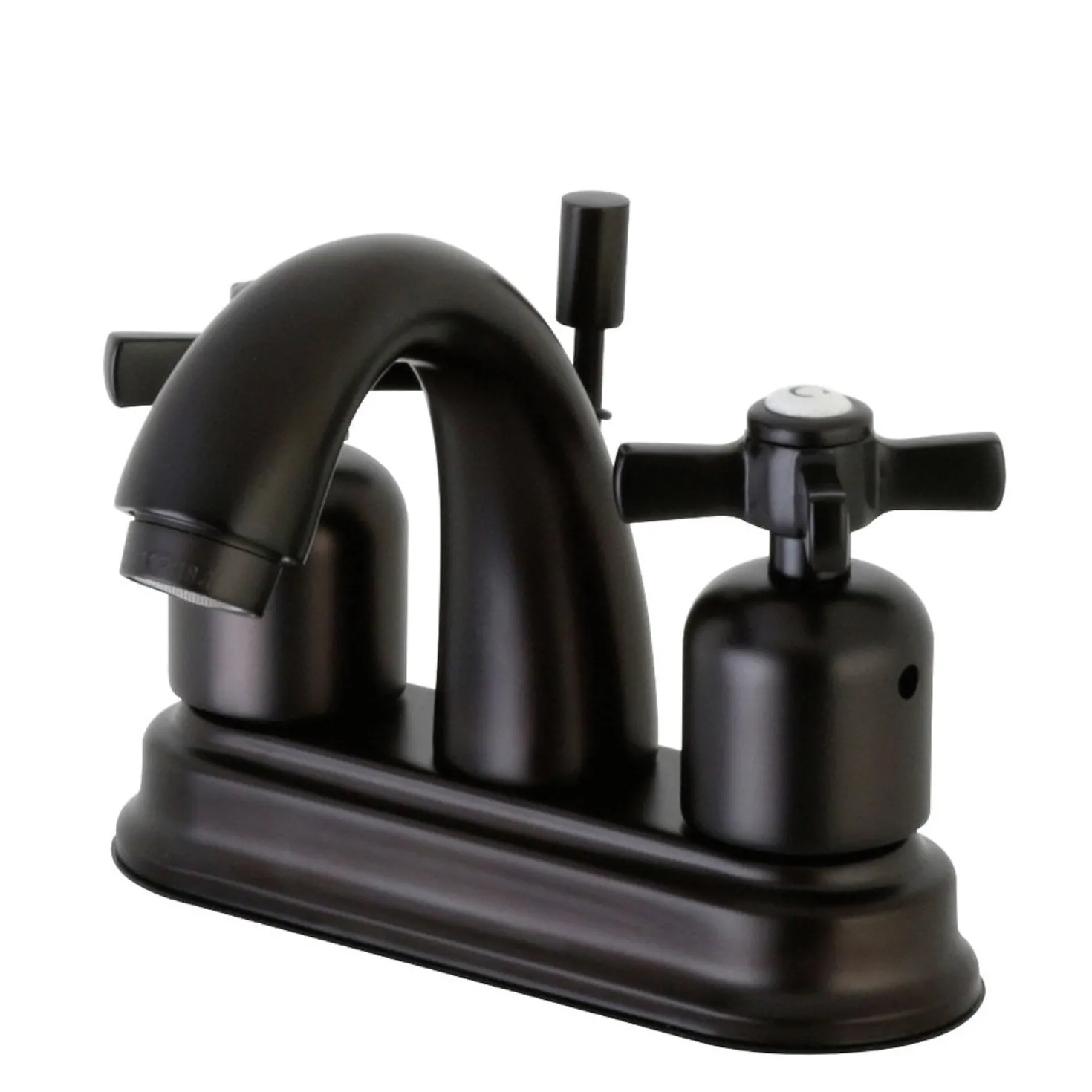 Kingston Brass Millennium Deck Mount 4-Inch Centerset Bathroom Faucet