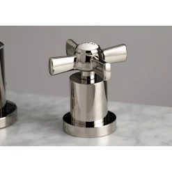Kingston Brass Millennium Deck Mount 8-Inch Widespread Bathroom Faucet