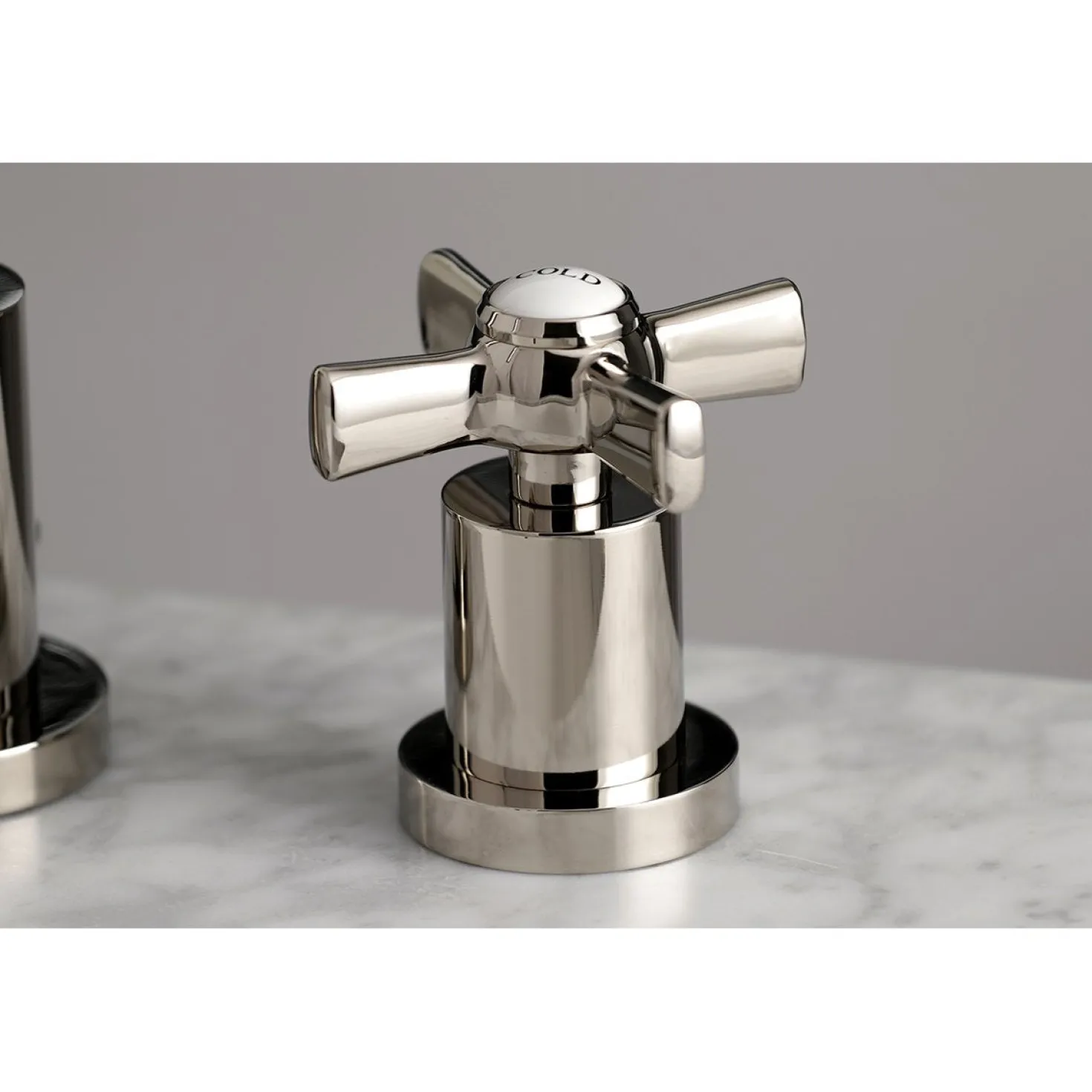 Kingston Brass Millennium Deck Mount 8-Inch Widespread Bathroom Faucet