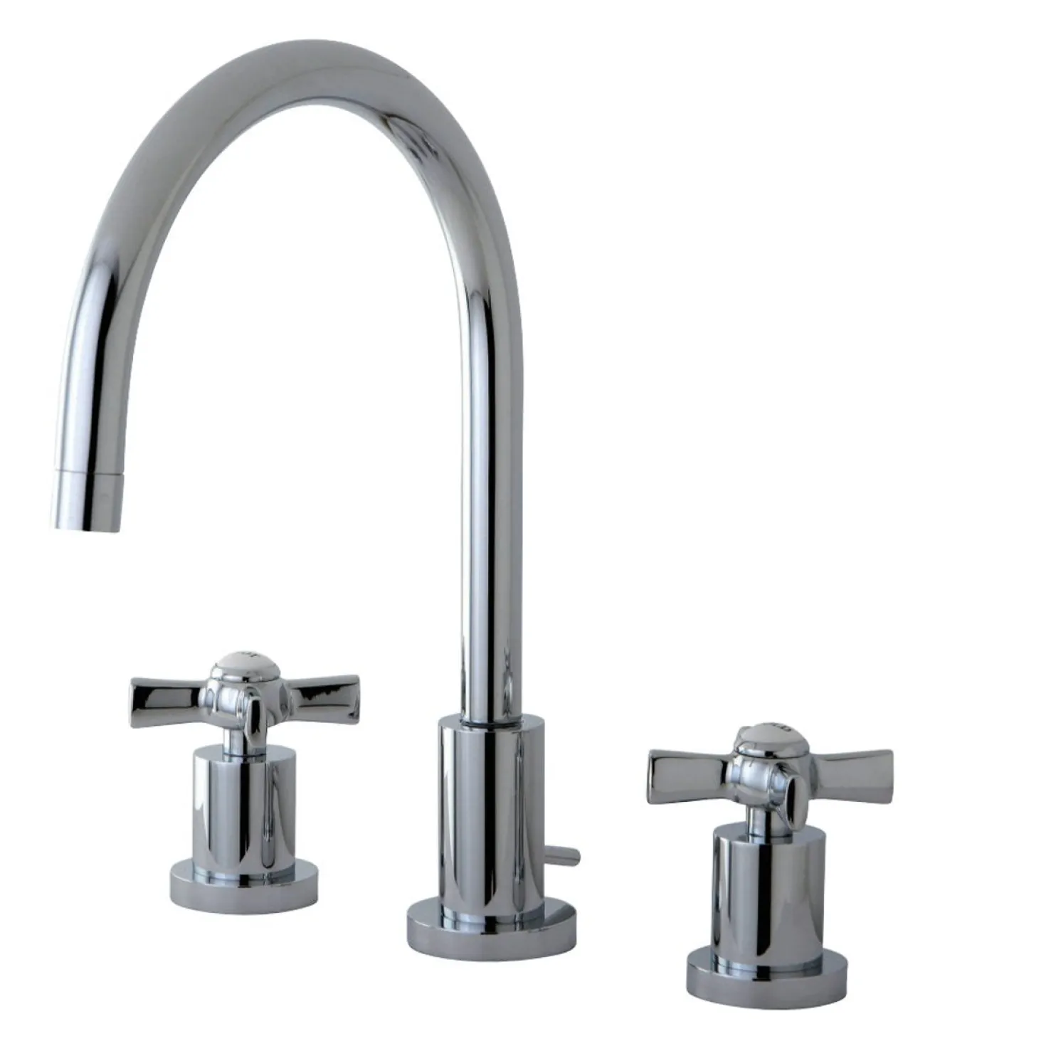 Kingston Brass Millennium Deck Mount 8-Inch Widespread Bathroom Faucet