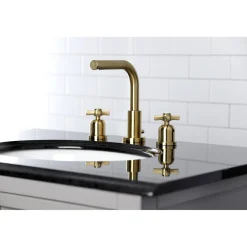 Kingston Brass Millennium Fauceture 8-Inch Widespread Bathroom Faucet