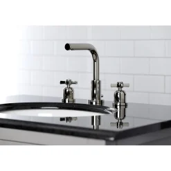 Kingston Brass Millennium Fauceture 8-Inch Widespread Bathroom Faucet