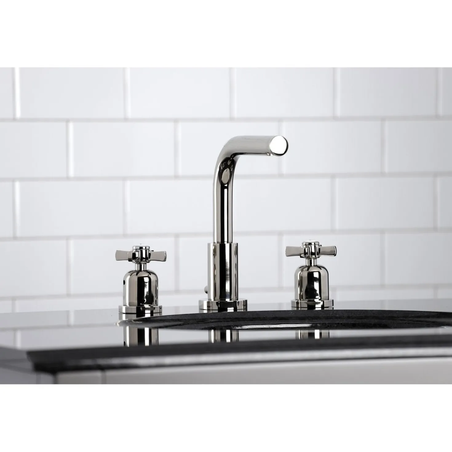 Kingston Brass Millennium Fauceture 8-Inch Widespread Bathroom Faucet
