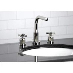 Kingston Brass Millennium Fauceture 8-Inch Widespread Bathroom Faucet