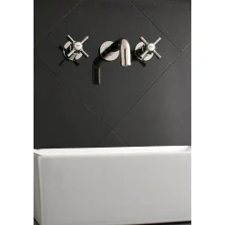 Kingston Brass Millennium 2-Handle Wall Mount Bathroom Faucet