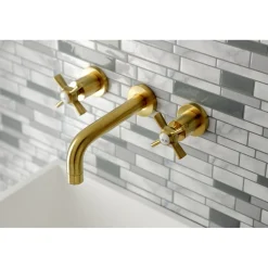 Kingston Brass Millennium 2-Handle Wall Mount Bathroom Faucet