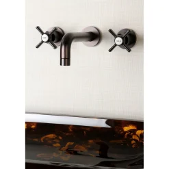 Kingston Brass Millennium 2-Handle Wall Mount Bathroom Faucet