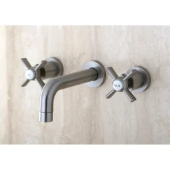 Kingston Brass Millennium 2-Handle Wall Mount Bathroom Faucet