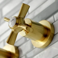 Kingston Brass Millennium 2-Handle Wall Mount Bathroom Faucet