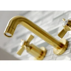Kingston Brass Millennium 2-Handle Wall Mount Bathroom Faucet