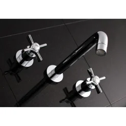 Kingston Brass Millennium 2-Handle Wall Mount Roman Tub Faucet