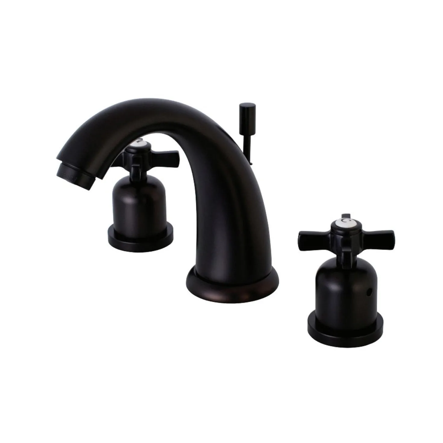 Kingston Brass Millennium 3-Hole 8-Inch Widespread Bathroom Faucet