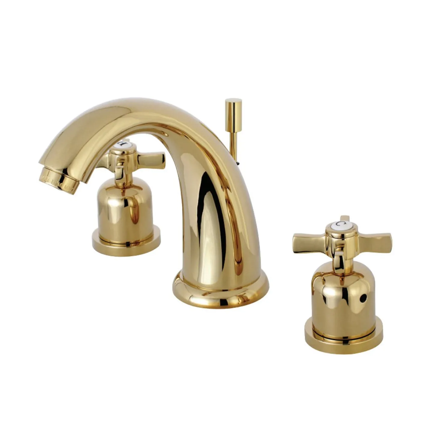 Kingston Brass Millennium 3-Hole 8-Inch Widespread Bathroom Faucet