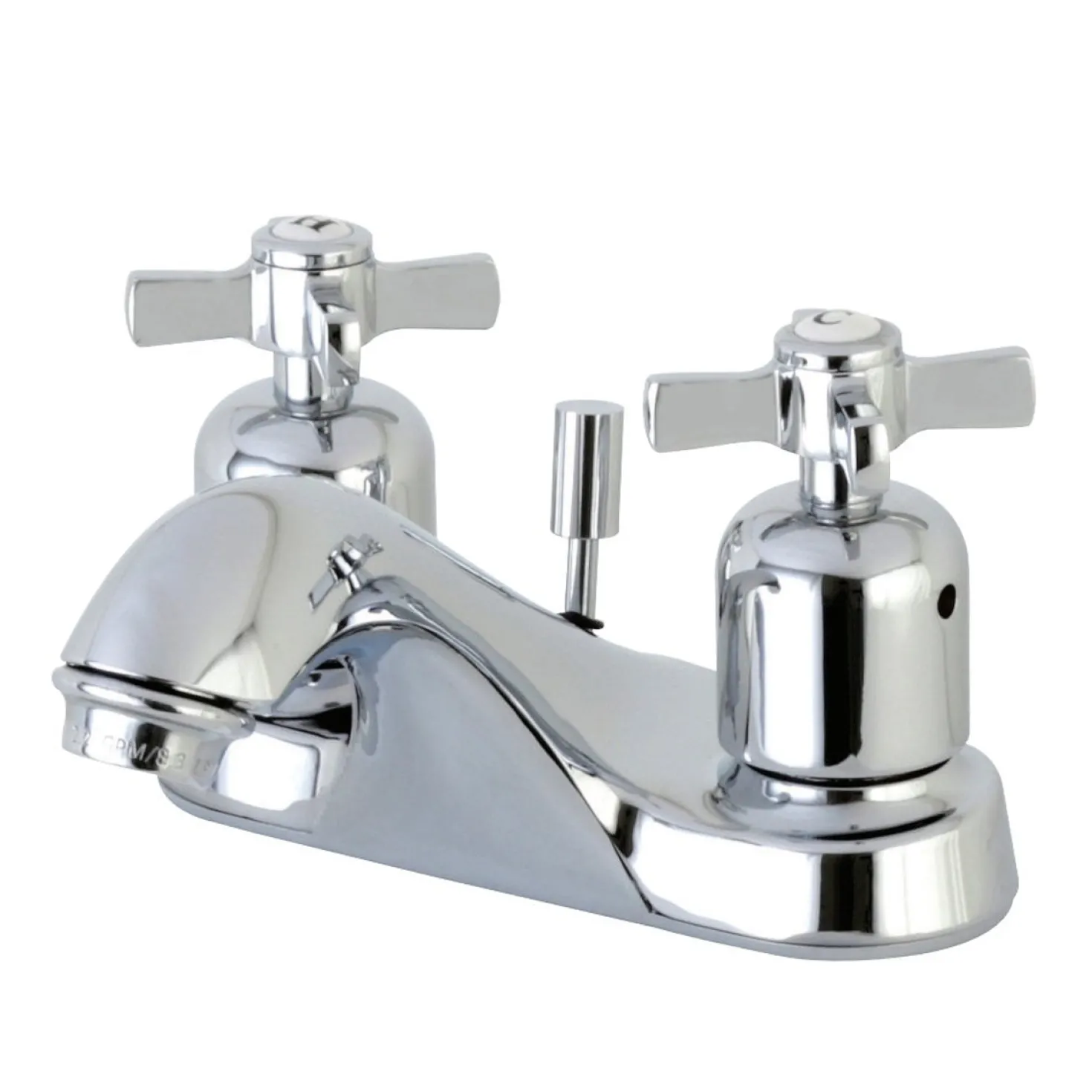 Kingston Brass Millennium 4-Inch Centerset Deck Mount Bathroom Faucet