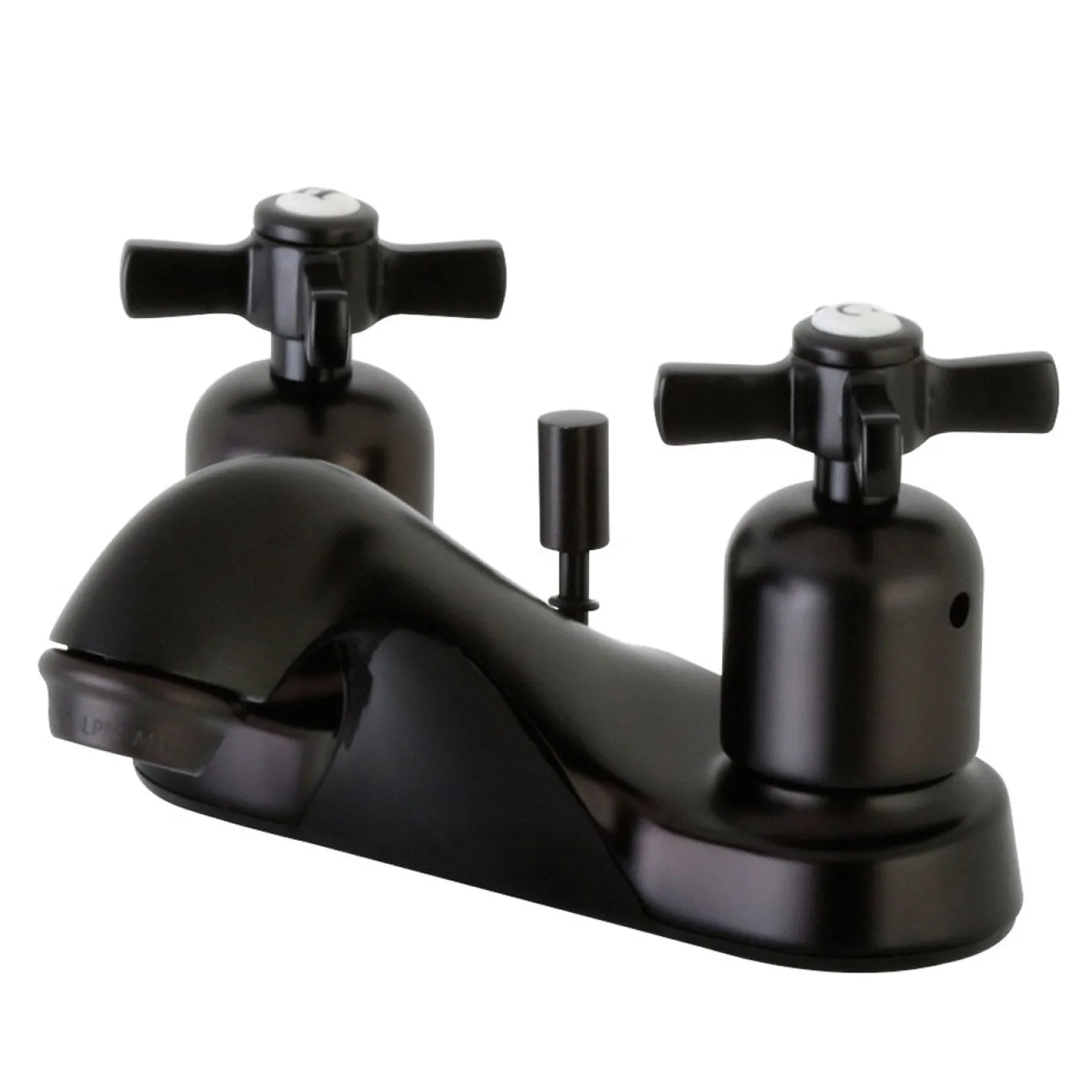 Kingston Brass Millennium 4-Inch Centerset Deck Mount Bathroom Faucet