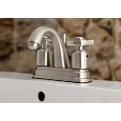 Kingston Brass Millennium 4-Inch Centerset 2-Handle Bathroom Faucet