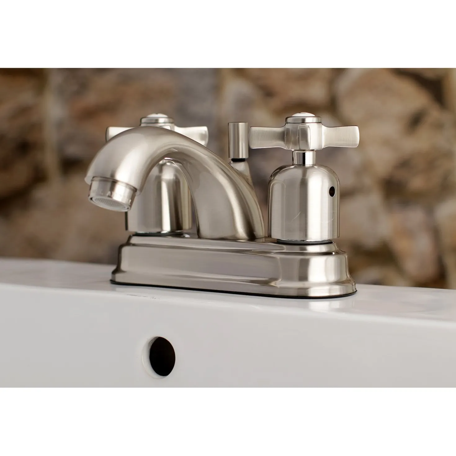 Kingston Brass Millennium 4-Inch Centerset Bathroom Faucet