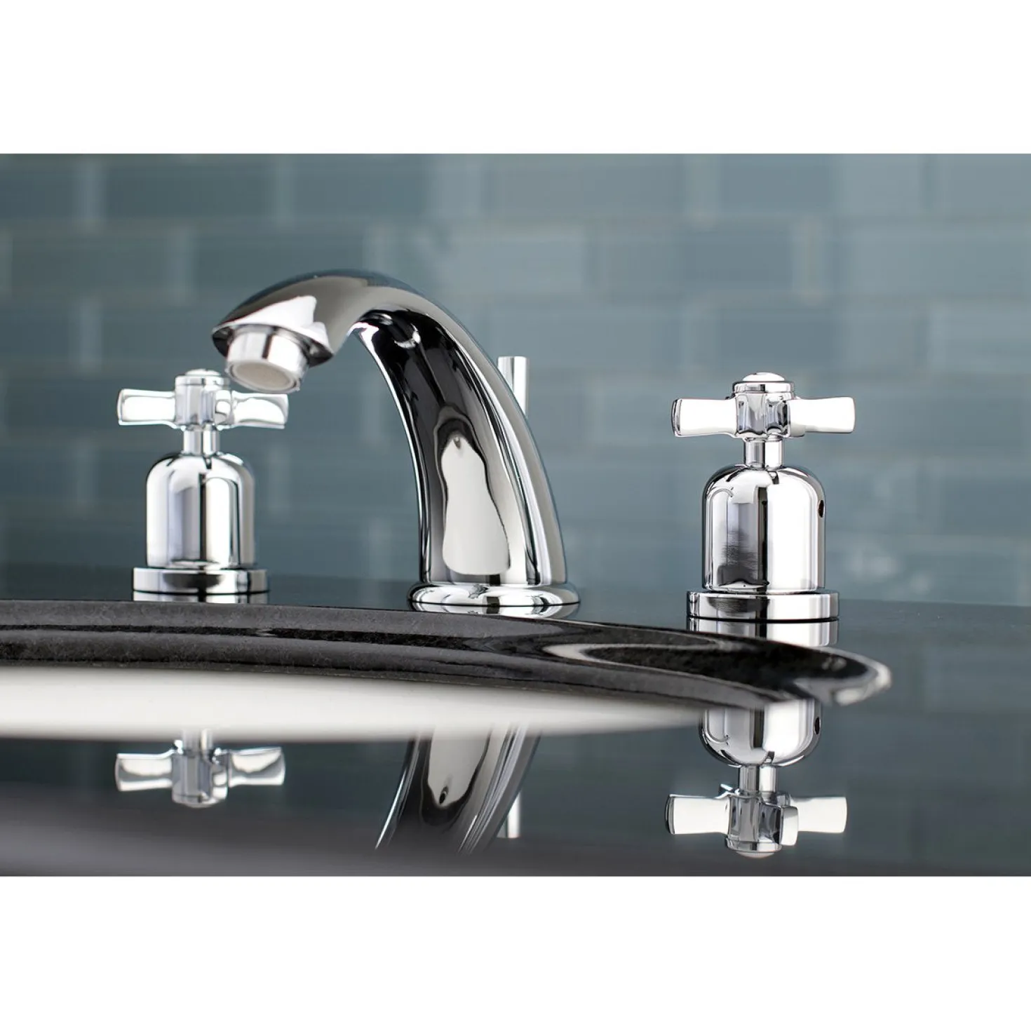 Kingston Brass Millennium 8-Inch Widespread 3-Hole Bathroom Faucet