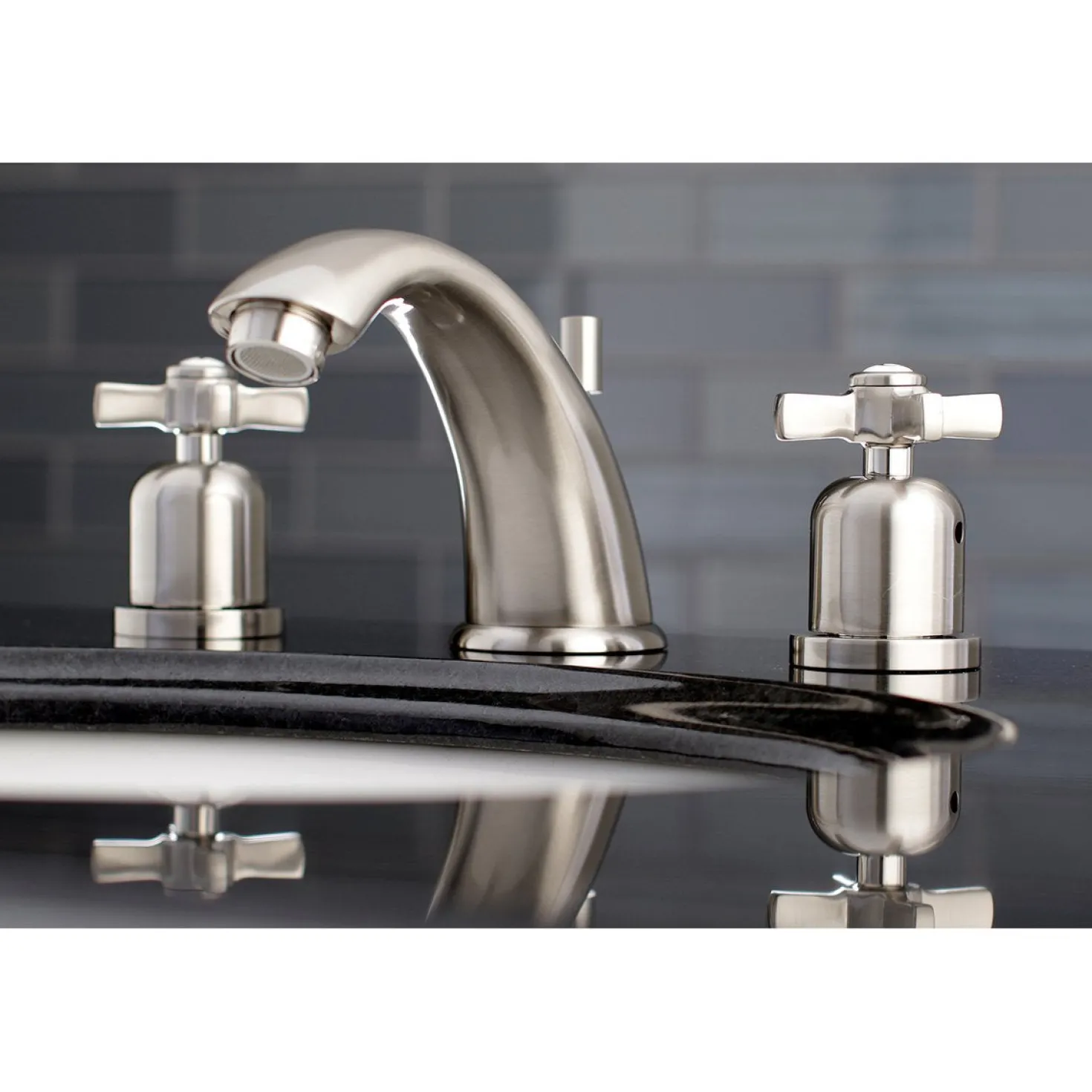 Kingston Brass Millennium 8-Inch Widespread 3-Hole Bathroom Faucet