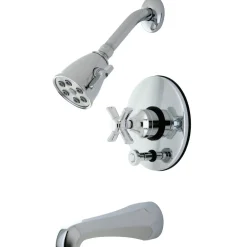 Kingston Brass Millennium Modern Single Hot and Cold Handle Tub/Shower Faucet