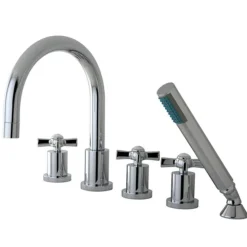 Kingston Brass Millennium 5-Piece Roman Tub Filler