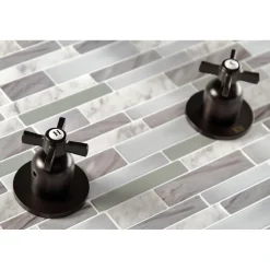 Kingston Brass Millennium Two-Handle Tub and Shower Faucet