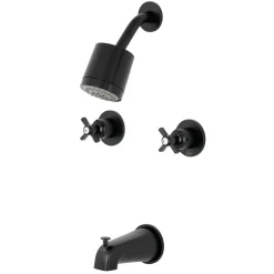 Kingston Brass Millennium Two-Handle Tub and Shower Faucet
