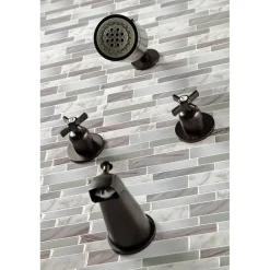 Kingston Brass Millennium Two-Handle Tub and Shower Faucet