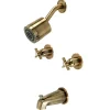 Kingston Brass Millennium Two-Handle Tub and Shower Faucet