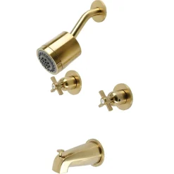 Kingston Brass Millennium Two-Handle Tub and Shower Faucet
